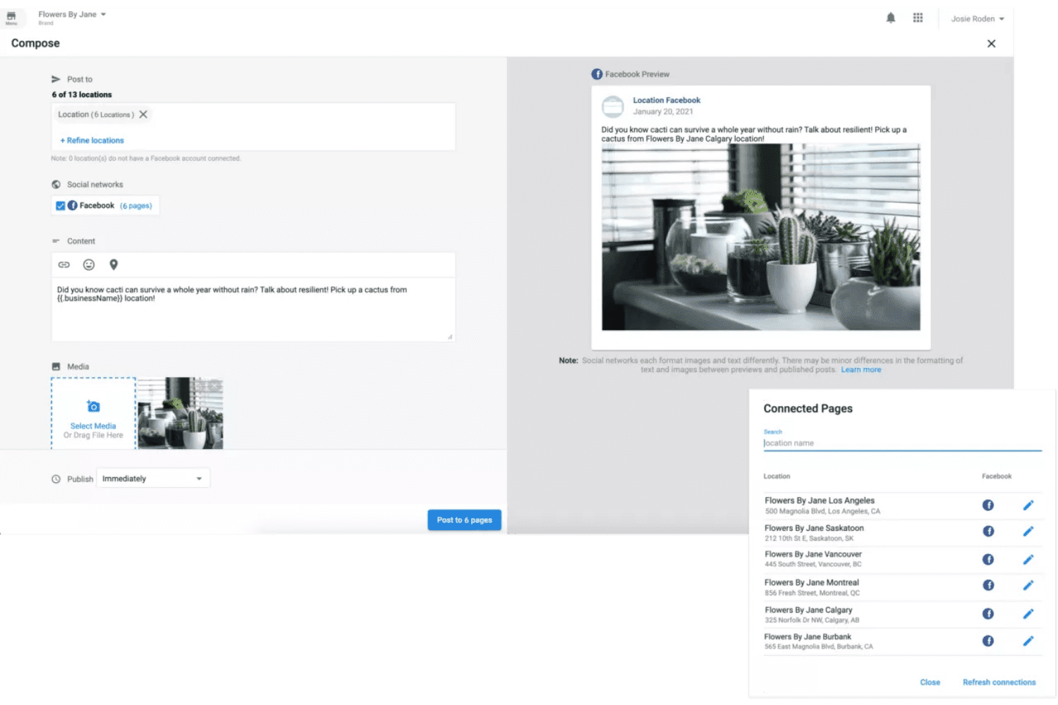 Multi-Location Social Media Management